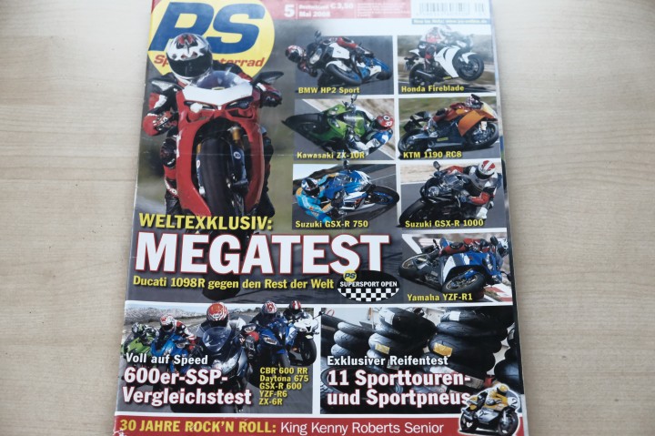 Deckblatt PS Sport Motorrad (05/2008)